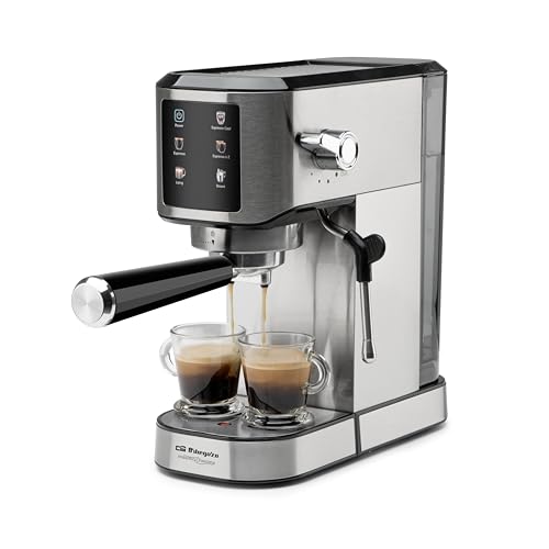 Orbegozo Cafetera Expreso EX 7000 1L 20 bares Panel táctil y