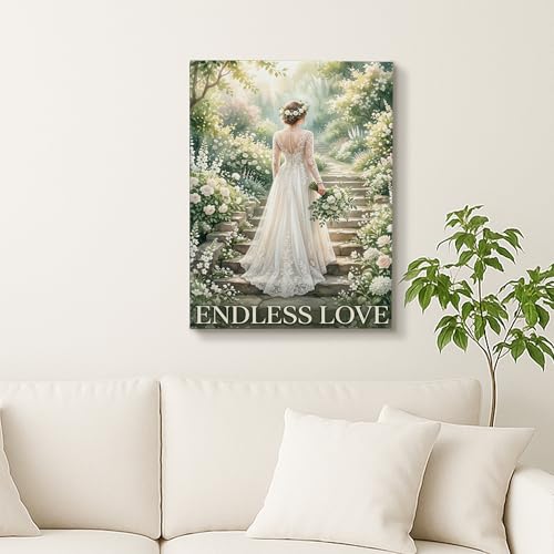 Toile murale « Happiness Wedding Season » pour salon, salle
