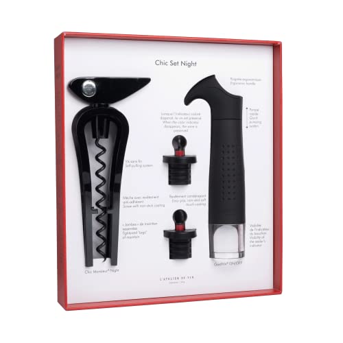 LATELIER DU VIN - Chic Set Night - Coffret Sommelier, Coffre