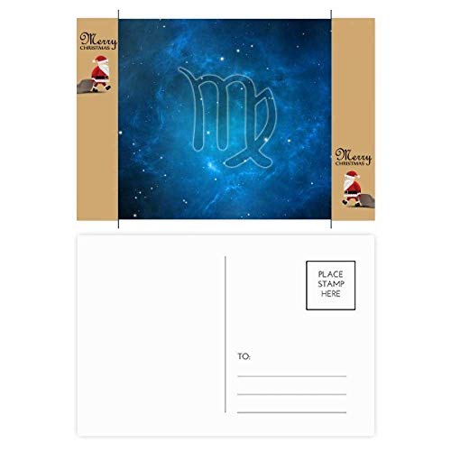 Lot de 20 cartes postales Motif nuit étoilée Vierge Signe as