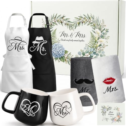 GlaRid Cadeaux de mariage pour couple de mariés, coffret cad