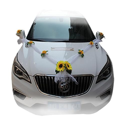 Pmnzdy Décorations de Voiture de Mariage Bijoux de Voiture C