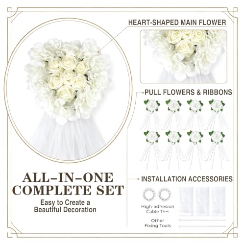 Décoration de voiture de mariage, capot de mariage, fleurs a