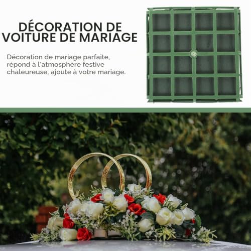 WRITWAA Support Fleur Mariage 3 Pièces avec Ventouse