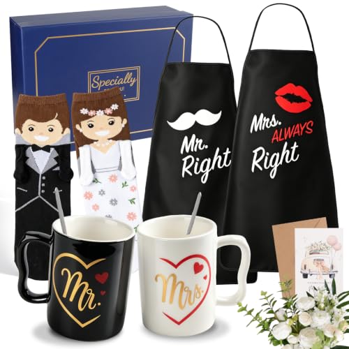 Bztzhm Lot de 11 cadeaux de mariage pour couple de mariés, 2