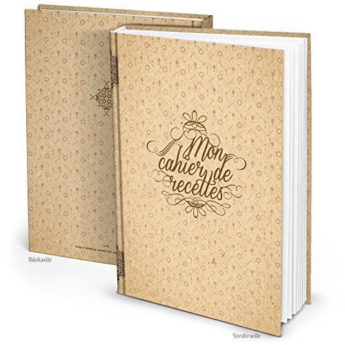 Logbuch-Verlag Grand livre de recettes à remplir DIN A4 beig