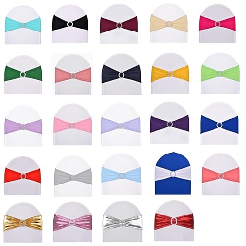 SweetEasy 10 pièces nœuds de chaise extensibles vert sauge, 