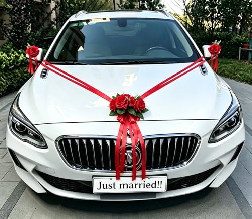 Décoration de voiture de mariage - De qualité supérieure - R