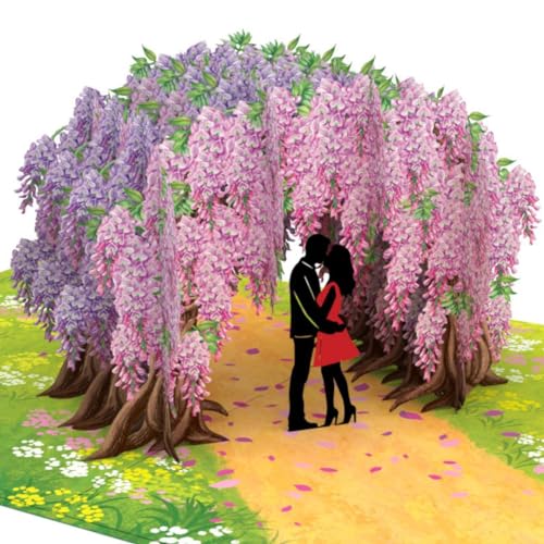 Three Dee Cards Wisteria Anniversary Pop Up Card, Fiançaille