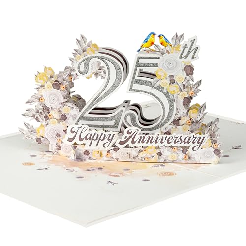 MeeSunnie Carte danniversaire pop-up 3D pour mariage, âmes s