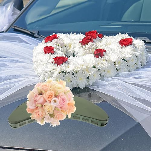 UKCOCO 2pcs Décorations de Voiture de Mariage avec Ventouses