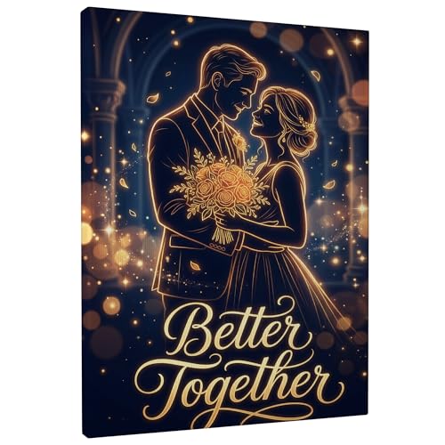 Toile murale « Happiness Wedding Season », 40,6 x 50,8 cm, d