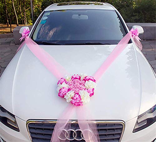 RAILONCH - Ruban de décoration de mariage pour voiture - Gra