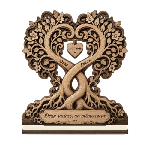 Cadeau Plus Plaque En Bois Personnalisée Avec Support Plat -