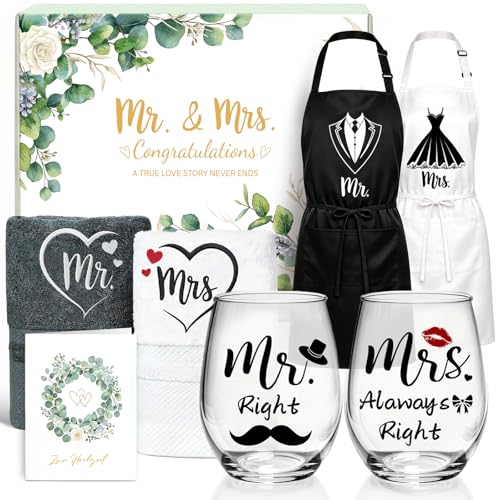 MOTONG Cadeau Mariage, Mr and Mrs Cadeau Couple idee Personn