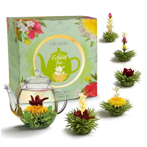 Creano Coffret Cadeau Fleurs de Thé Vert - Flower Design - T