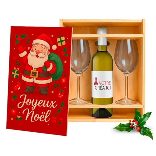 Coffret vin JOYEUX NOËL - Oenologie coffret avec vin personn